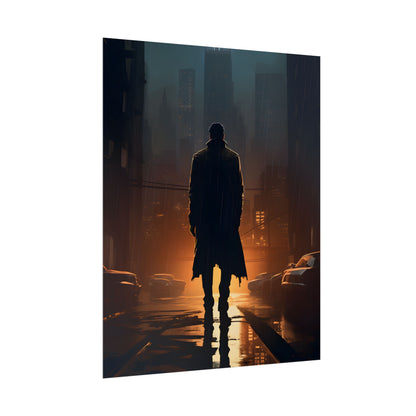 Urban Fantasy Detective: Serious Investigator Artwork - Poster
