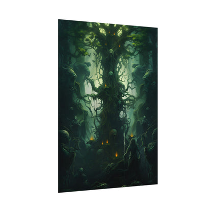 Mystical Forest Guardians: Ancient Tree Spirits Unite - Poster
