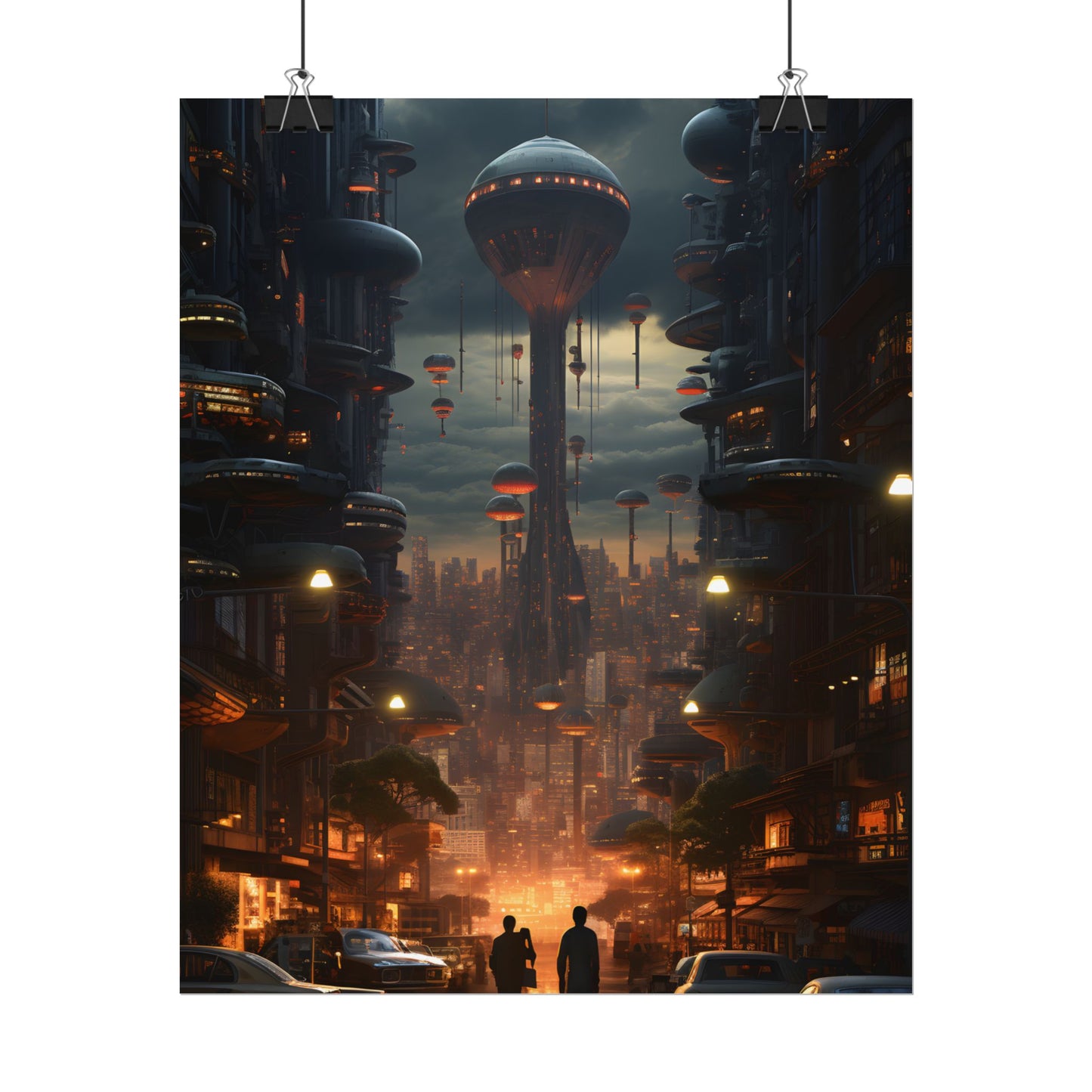 Dystopian Utopia: Perfect Urban Landscape Artwork - Poster