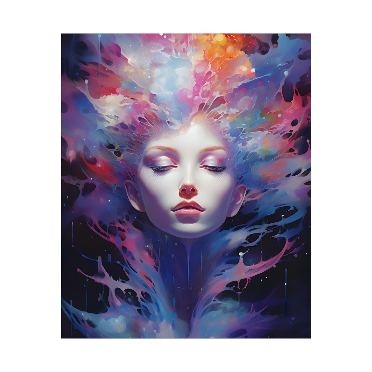 Otherworldly Celestial Dreams: Impressionistic Art Gallery - Poster