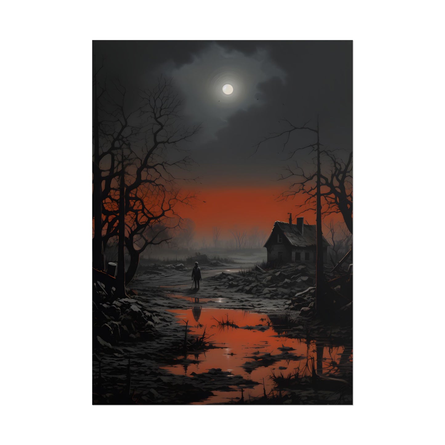 Daytime City Portrait: Outdoors Artwork - Poster
