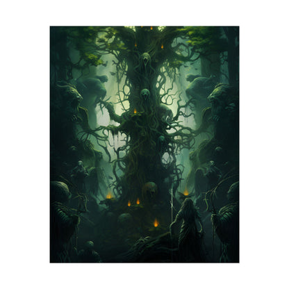 Mystical Forest Guardians: Ancient Tree Spirits Unite - Poster