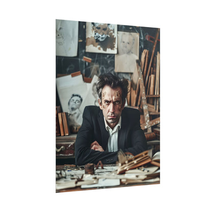 Intimate Self-Reflection: A Man's Portrait - Poster