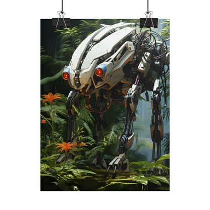 Robotic Wildlife Sanctuary: Harmony in Nature - Poster