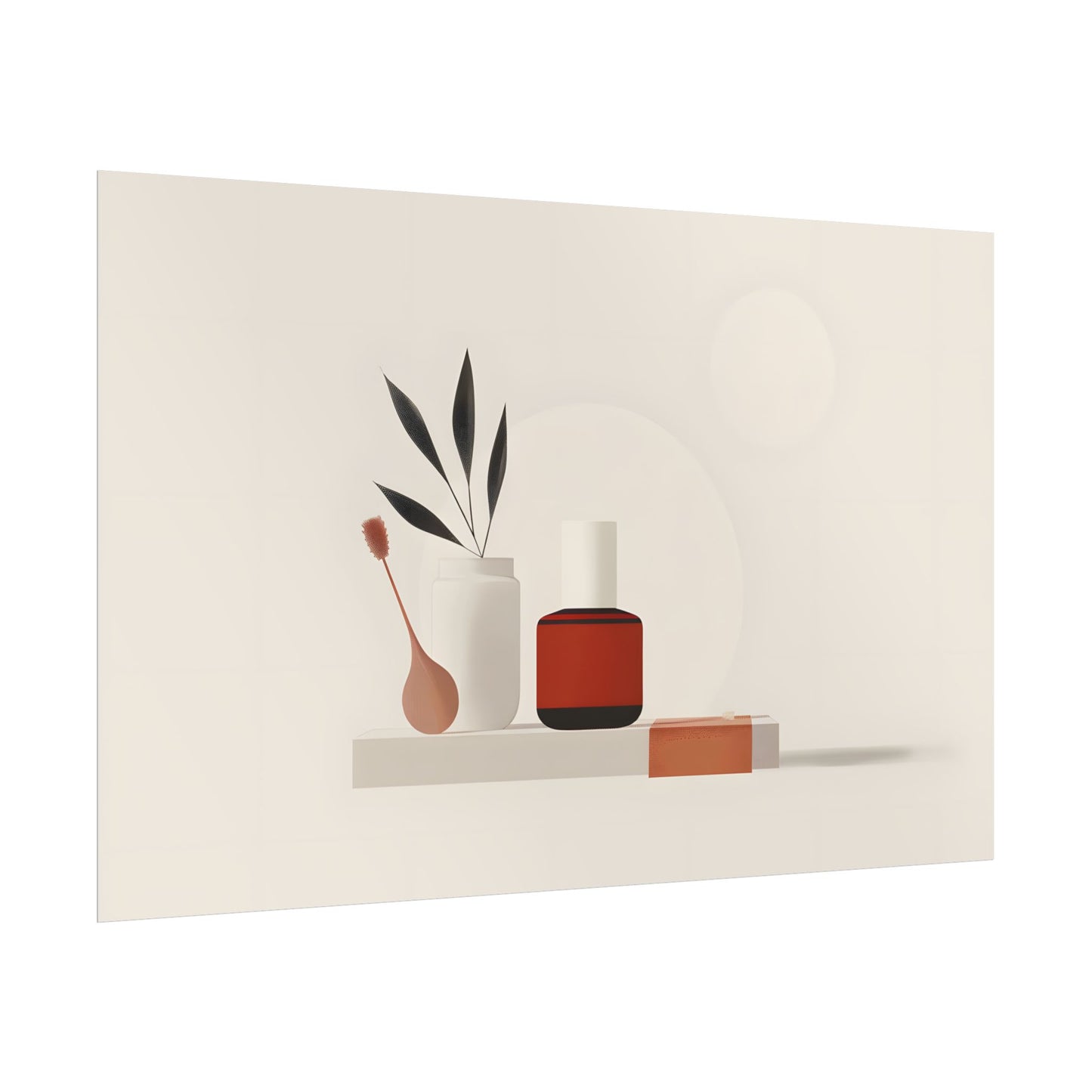 Minimalist Electronic Device: Bold Modern Art Illustration - Poster
