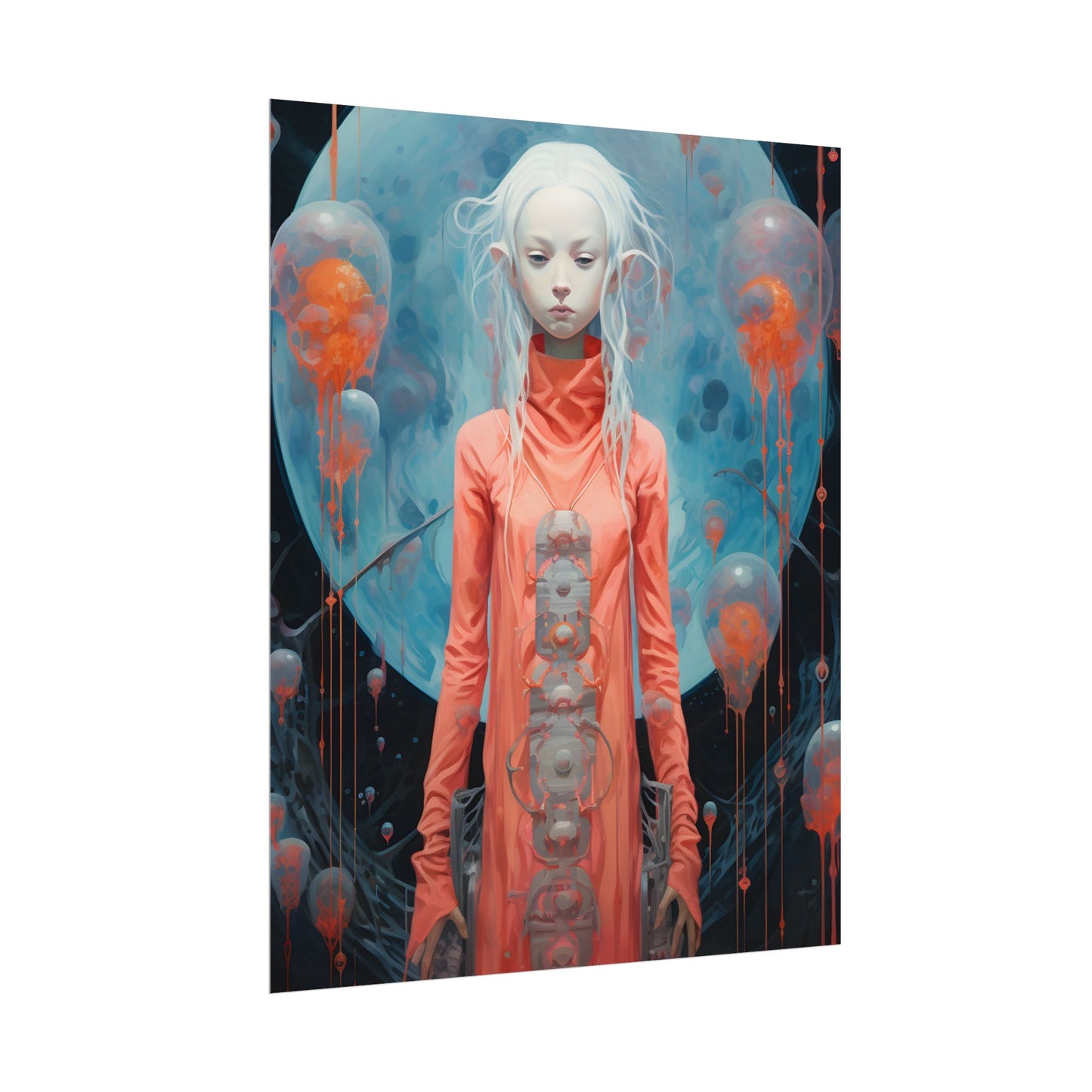 Celestial Dreams: Vibrant Stars and Planets Art - Poster