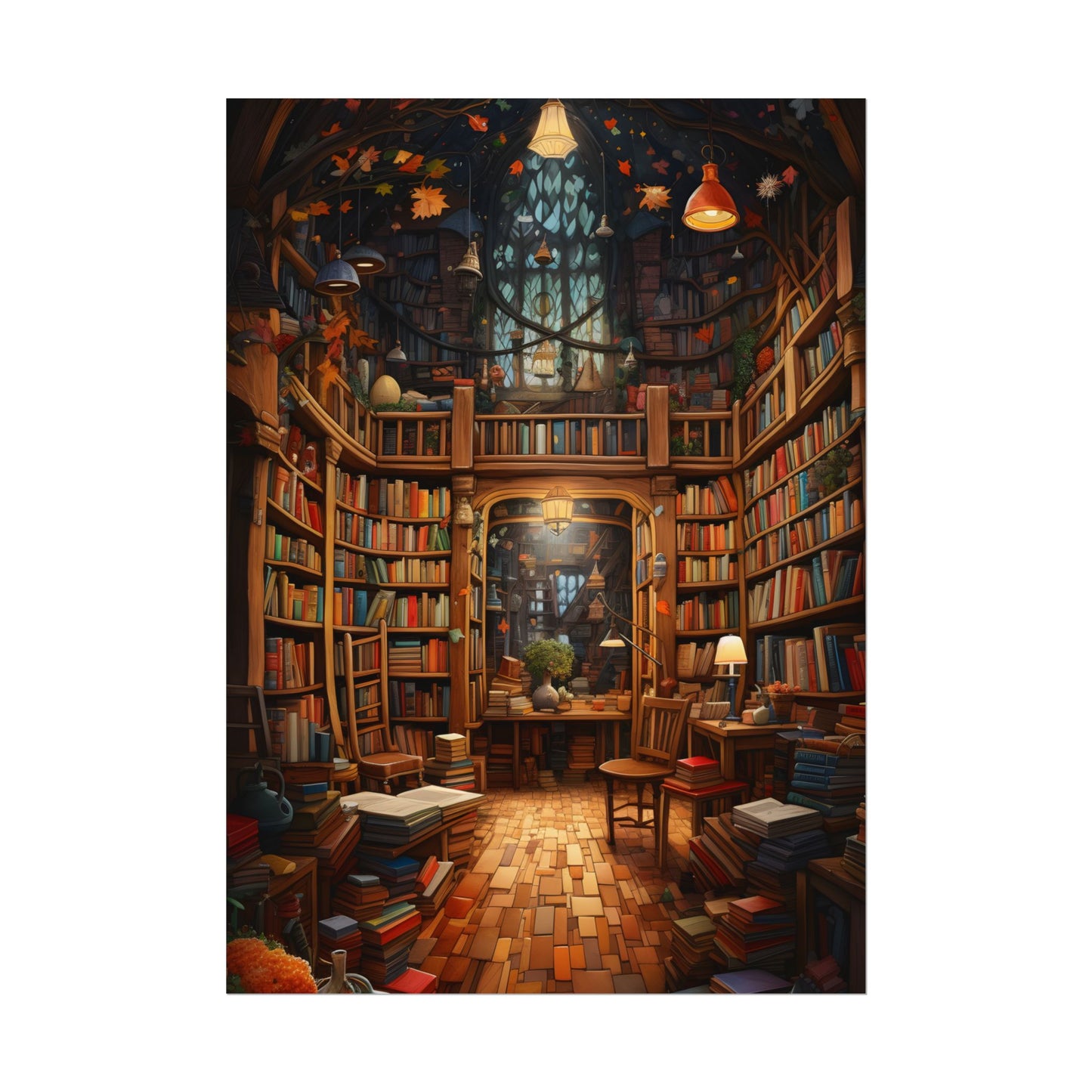 Charming Magical Bookshop: Cozy Book Lover's Paradise - Poster