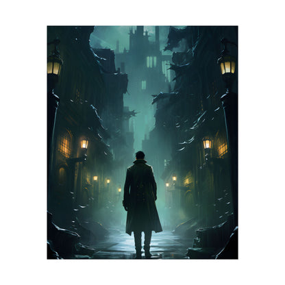 Urban Noir Detective: Mystery Solving Artwork - Poster