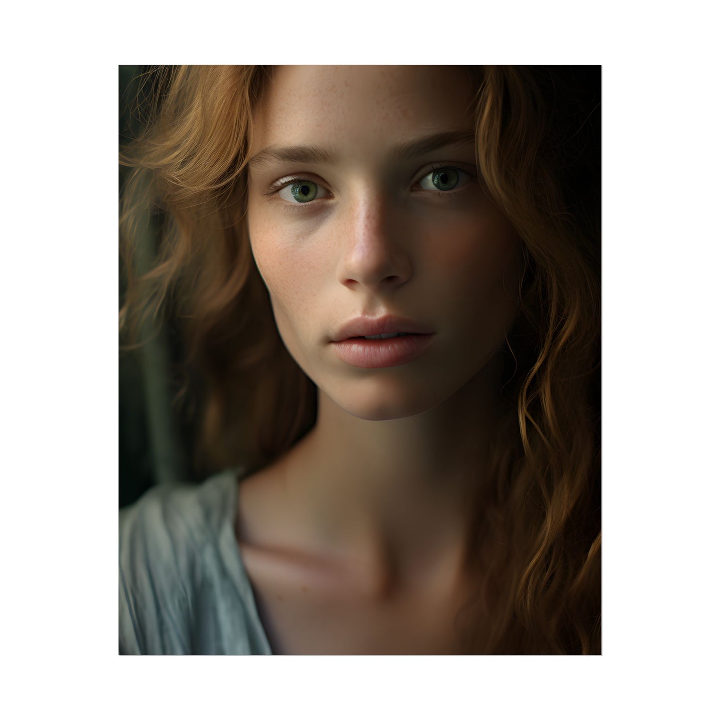 Close-Up Joy: Light Blue Eyes - Poster