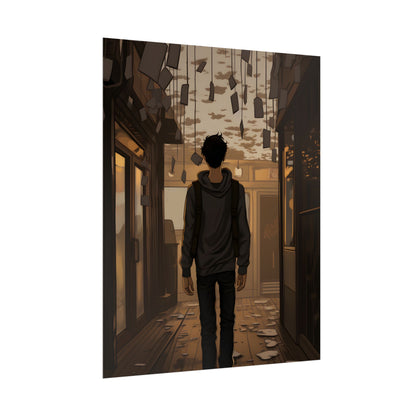 Candid Moment: A Person's Story in an Indoor Setting - Poster