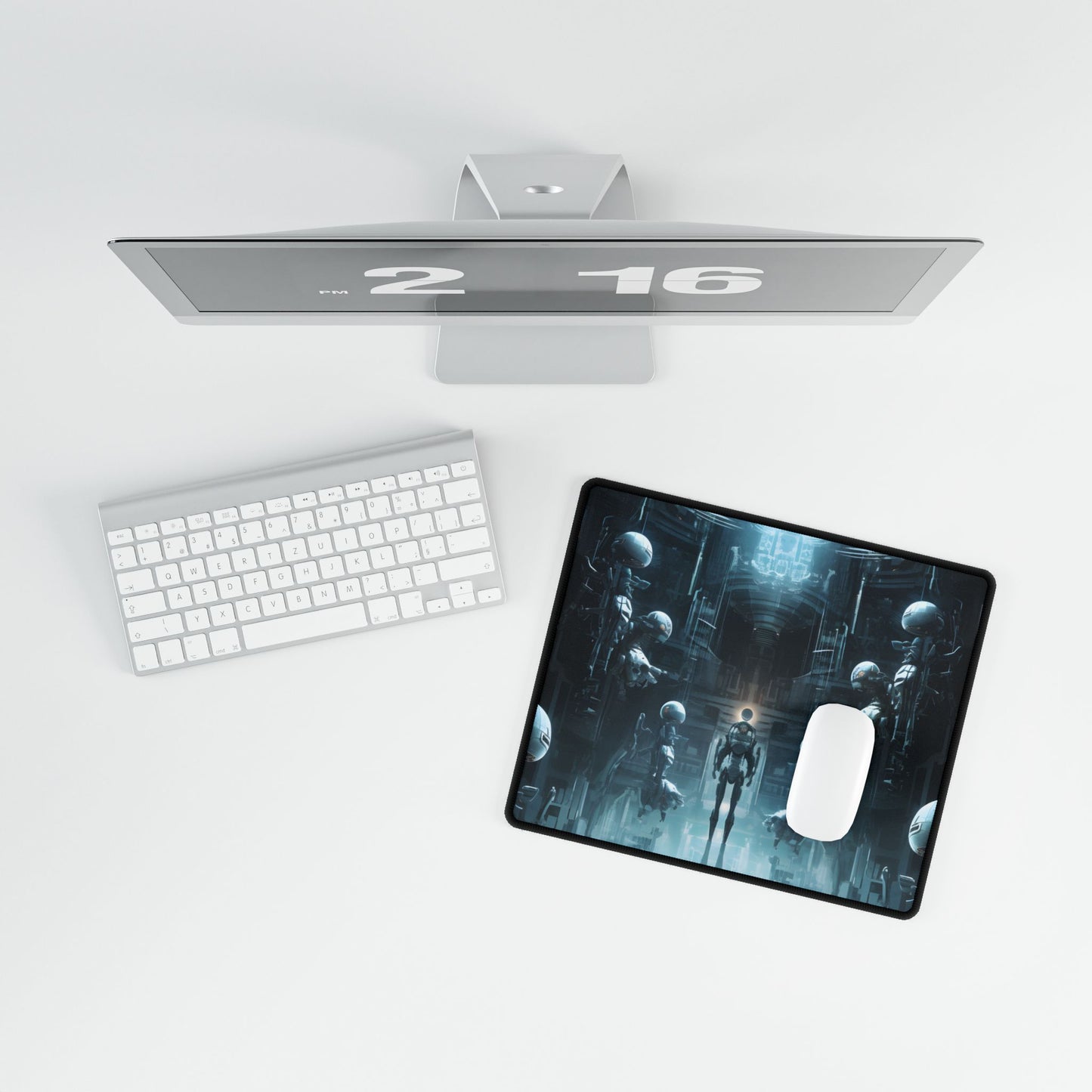 Robotic Orchestra: Minimalist Auditorium Scene - Desk Mat
