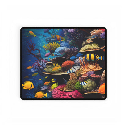 Underwater Paradise: A Sanctuary of Vibrant Marine Life - Artwork - Desk Mat
