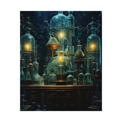 Laboratory Scene: Scientist in Chemical Research - Poster