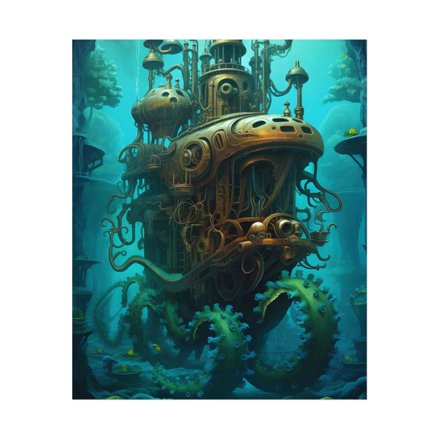 Steampunk Underwater Adventure: Dive into Discovery - Poster