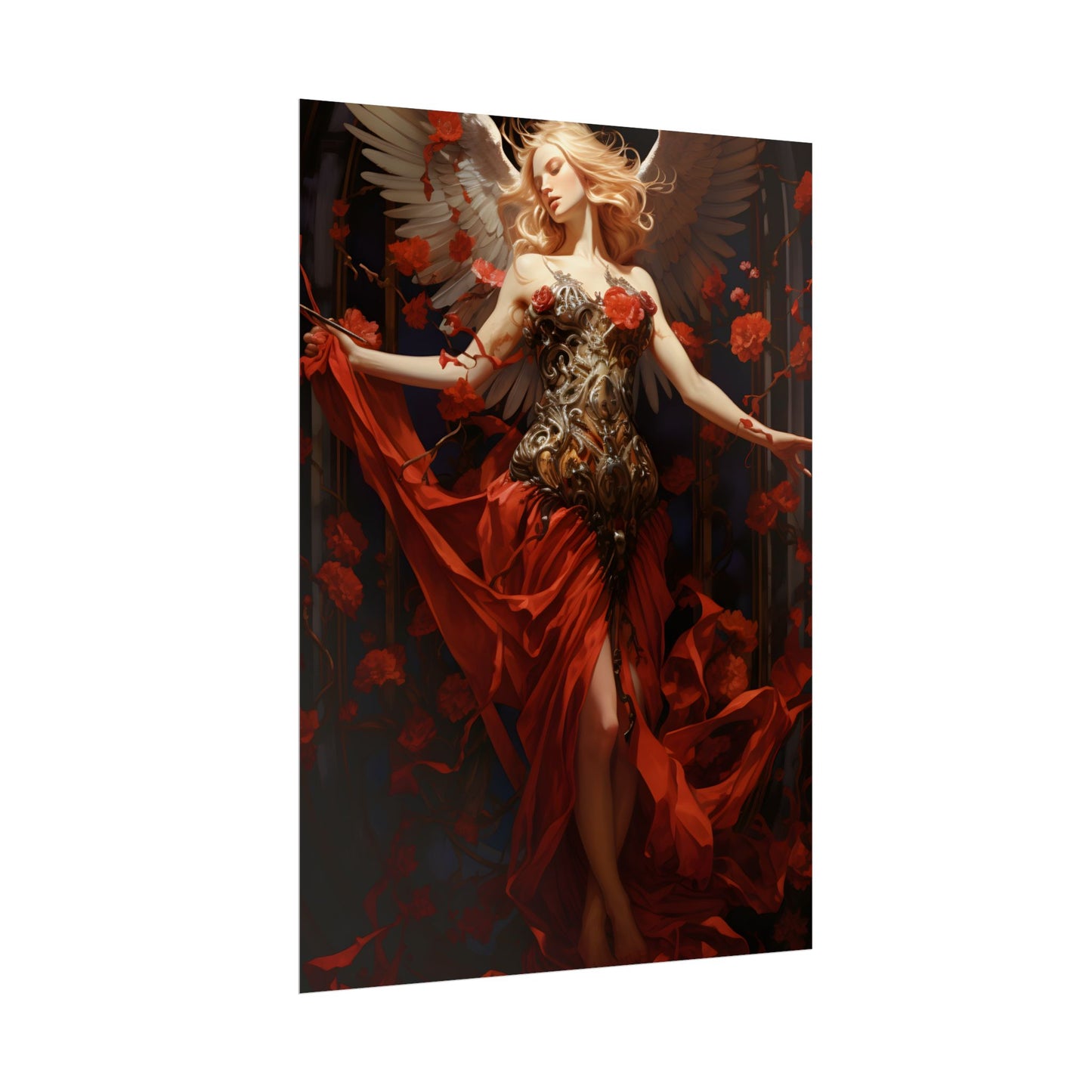 Enigmatic Guardian: A Figure of Mysterious Presence - Poster