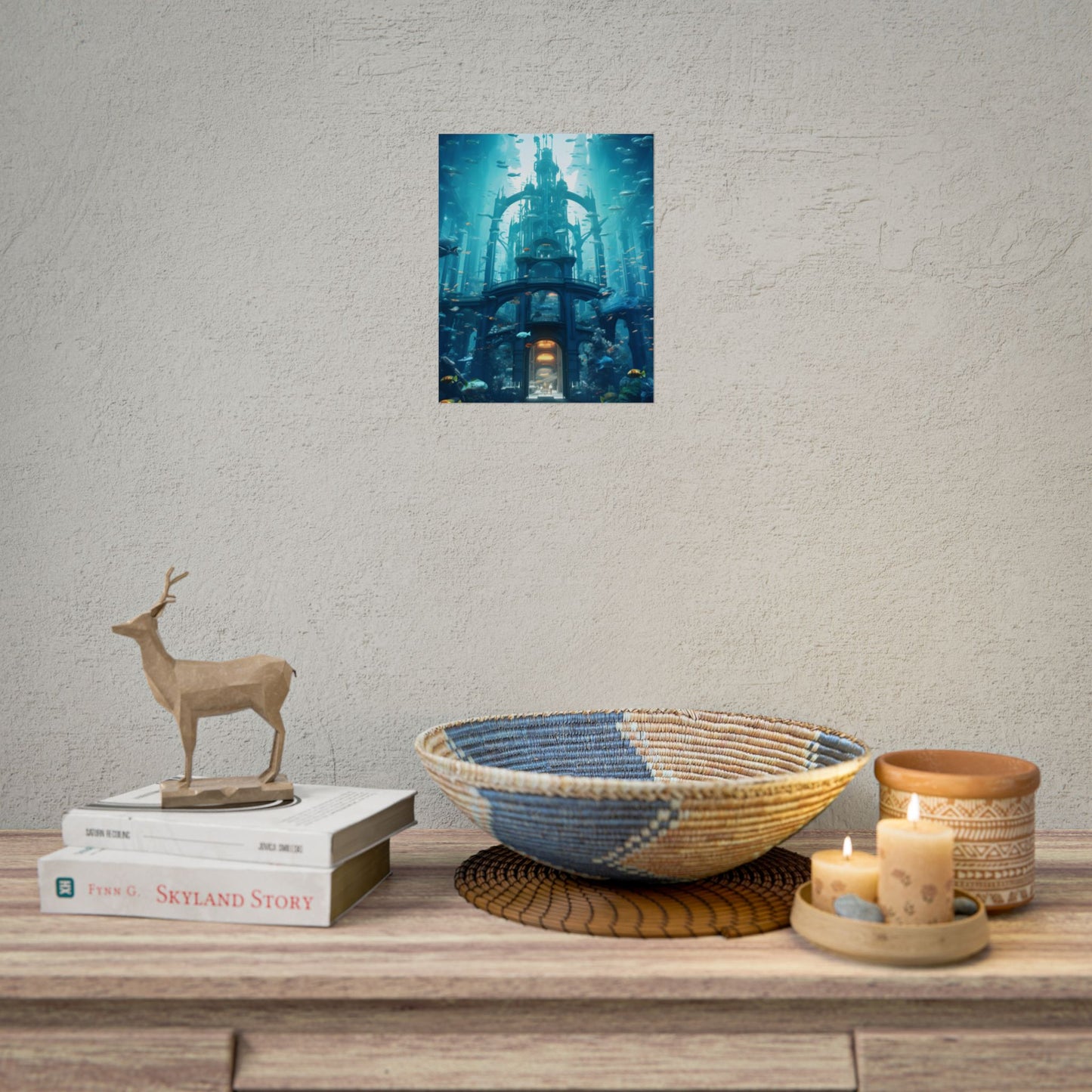 Futuristic Underwater City: Submerged Metropol Artwork - Poster