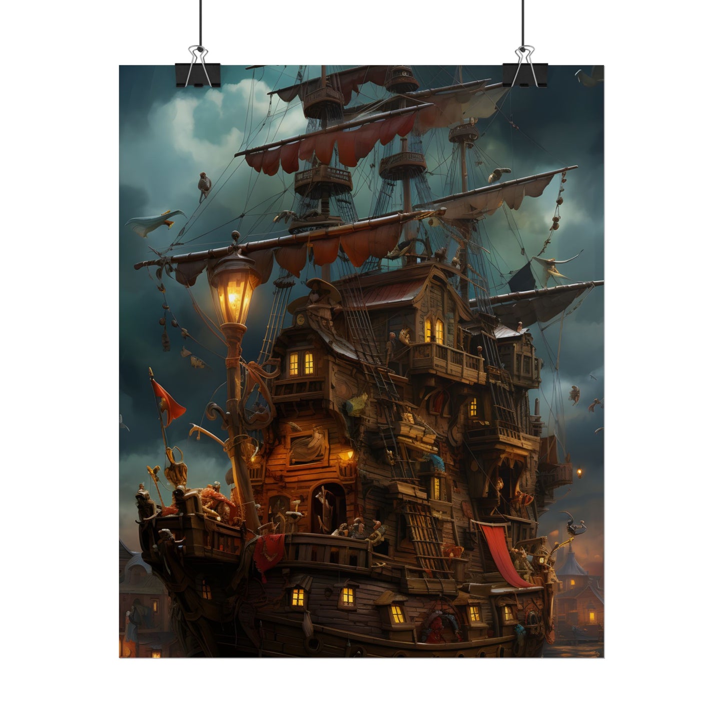 Swashbuckling Time-Traveling Pirates: Traditional Pirate Art - Poster