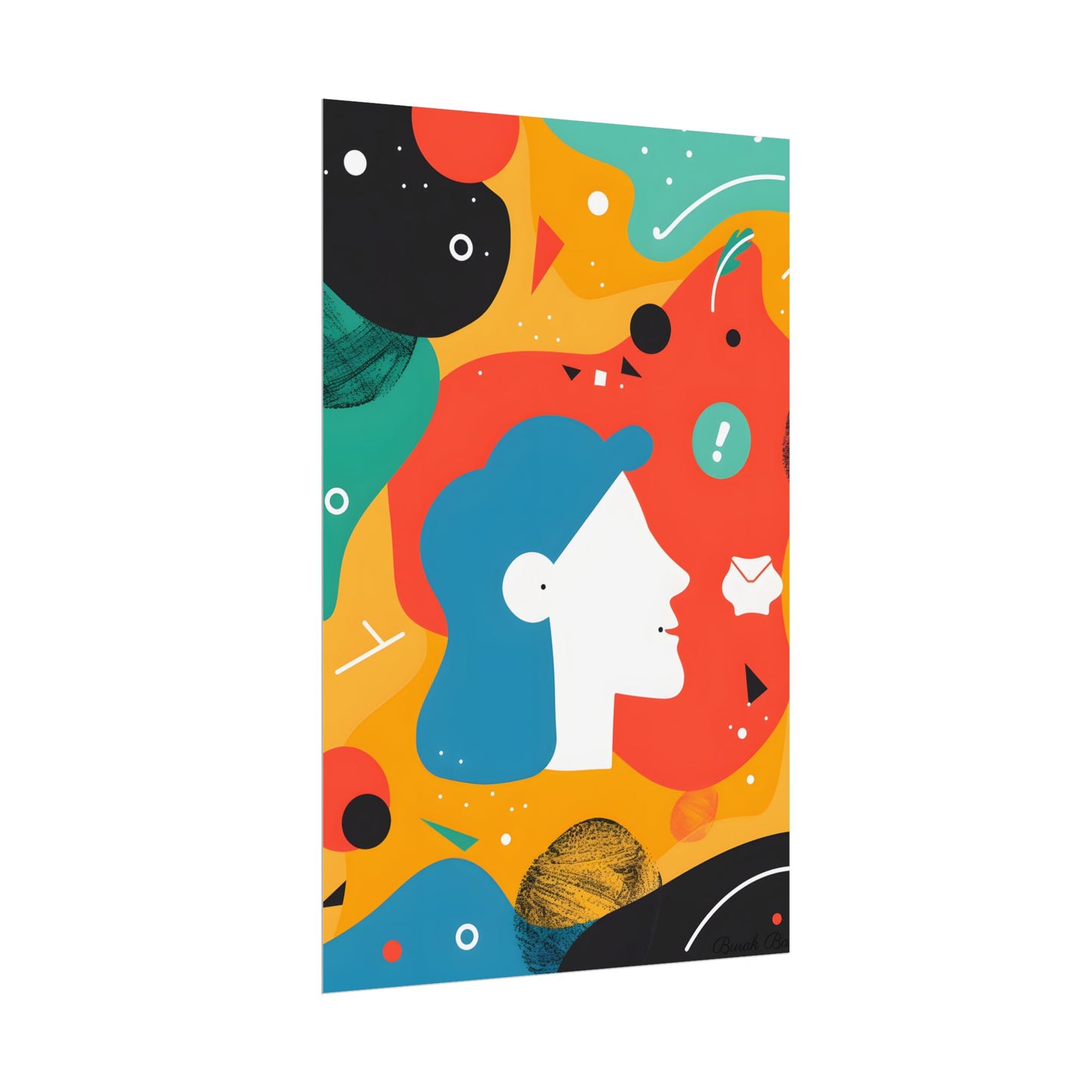 Vibrant Growth Mindset: Colorful Motivation Art - Poster