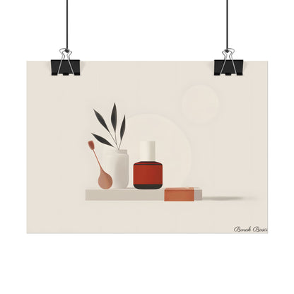 Minimalist Electronic Device: Bold Modern Art Illustration - Poster