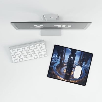 Massive Space Station: A Complex Oasis in Outer Space - Desk Mat