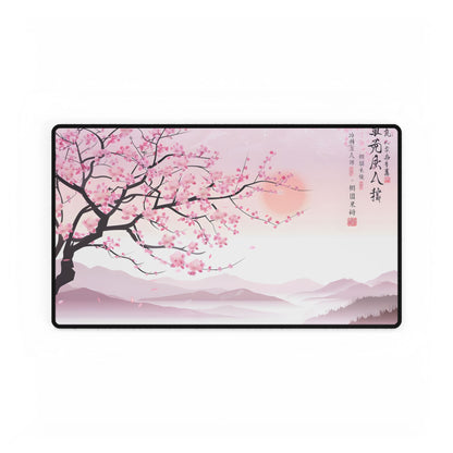 Cherry Blossom Beauty: Japanese Nature Art - Desk Mat