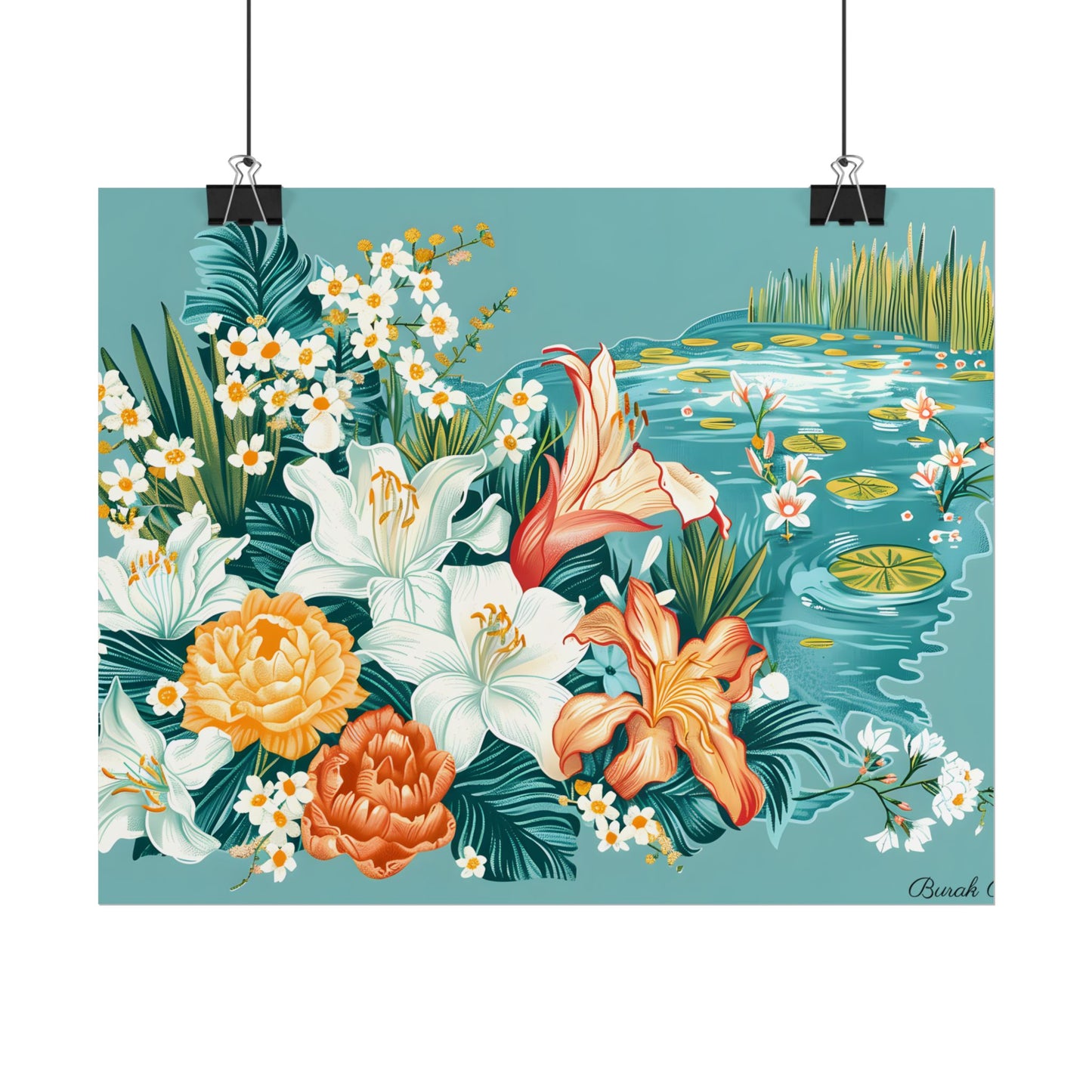 Vibrant Florida State Map: Colorful Artwork - Poster