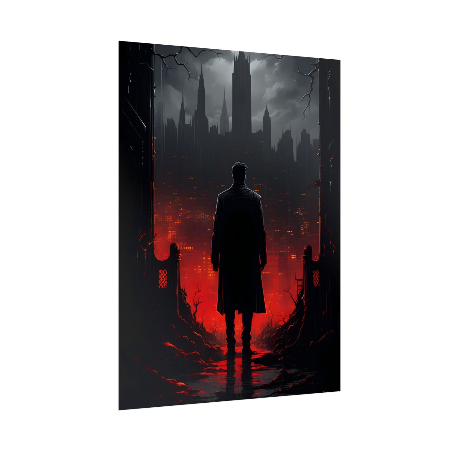 Urban Fantasy Detective: City Streets Mystery Artwork - Poster