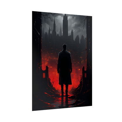 Urban Fantasy Detective: City Streets Mystery Artwork - Poster