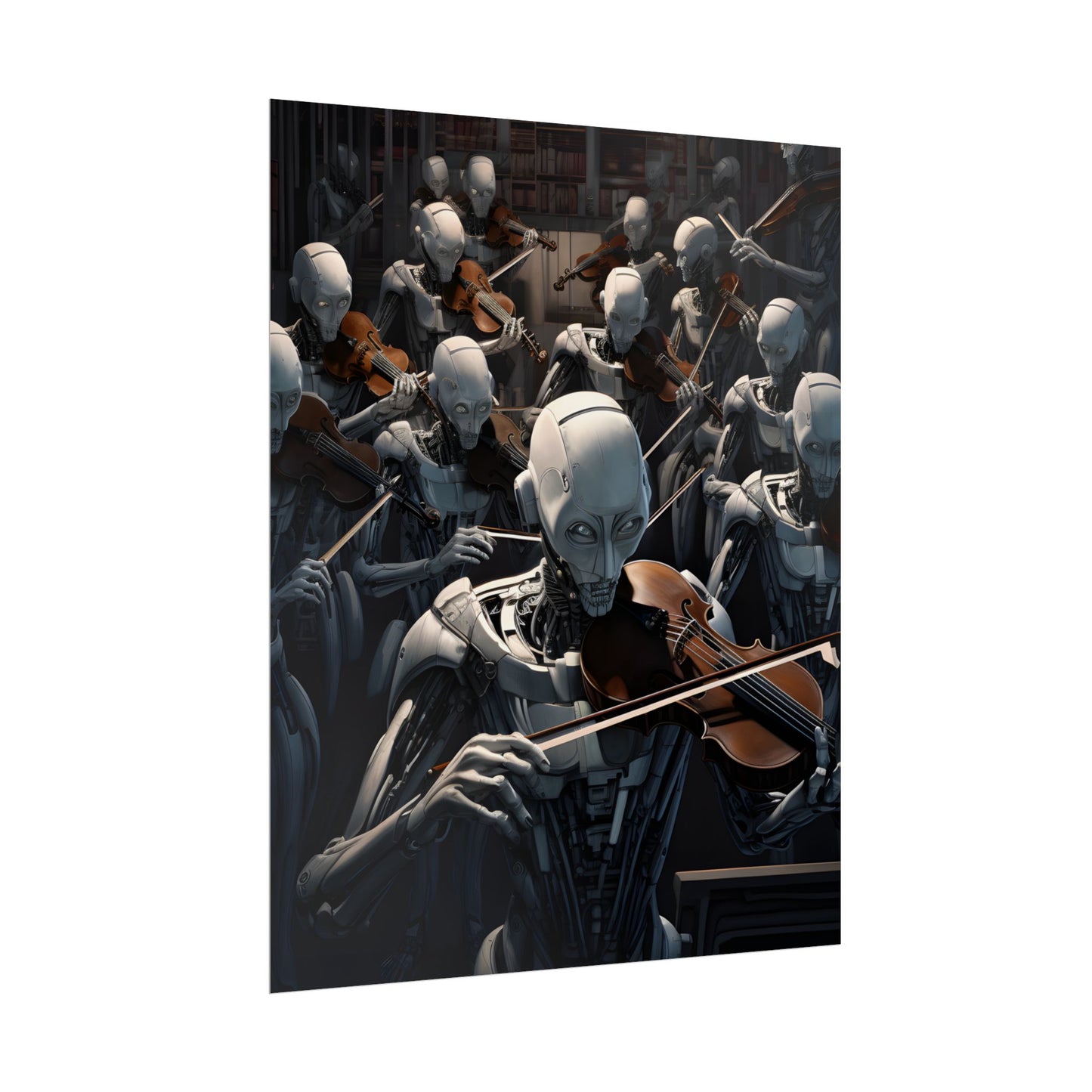 Sentient Robot Symphony: A Robot Orchestra - Poster