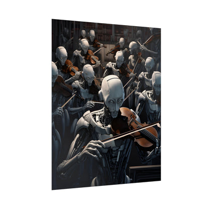 Sentient Robot Symphony: A Robot Orchestra - Poster