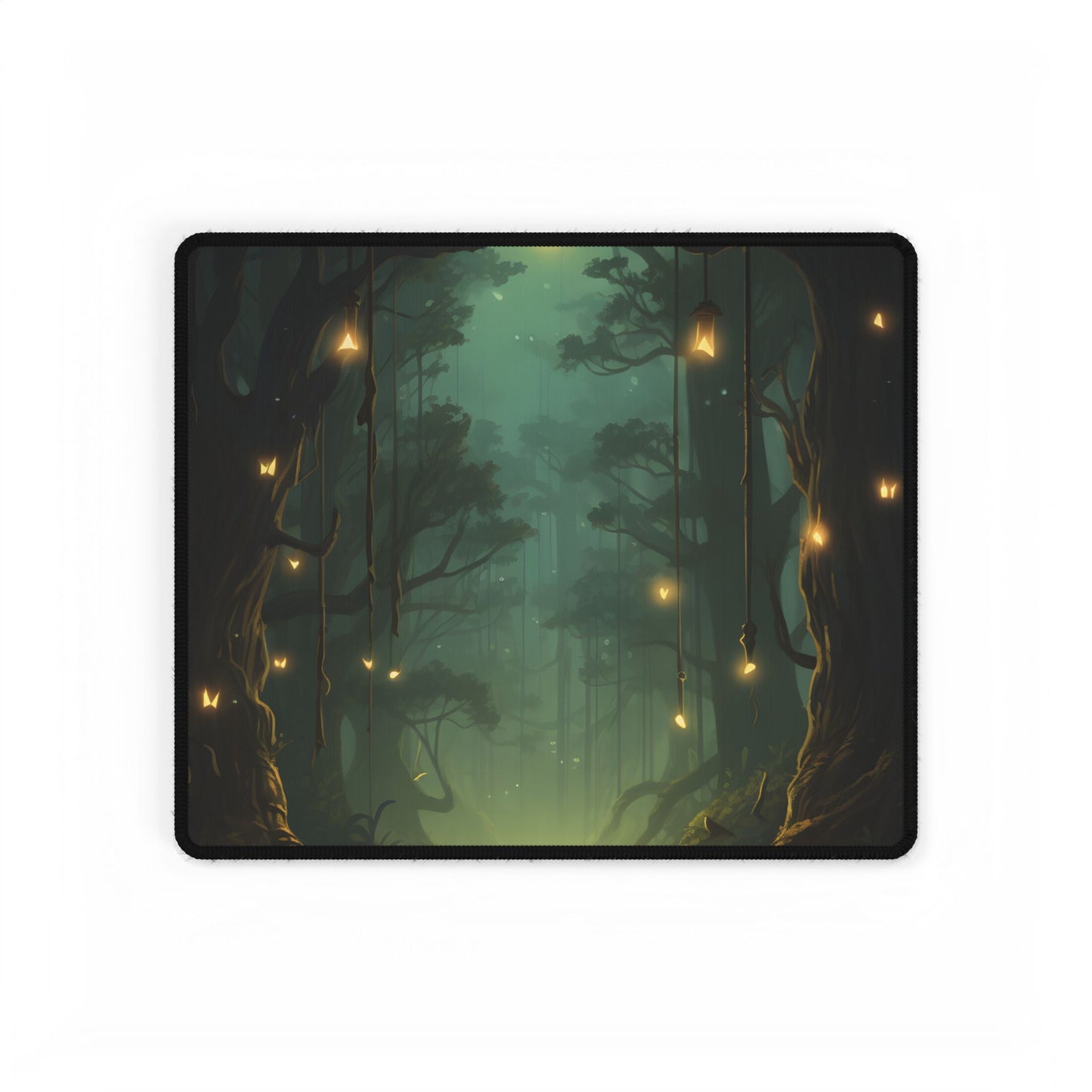 Person in Motion: Outdoor Artwork in Daylight - Desk Mat