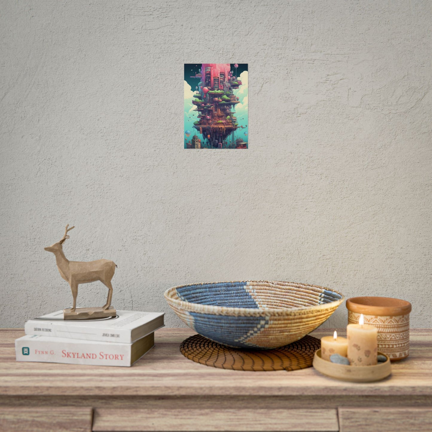 Gamified Pixelated Cyber-Pets: Colorful Digital Art - Poster