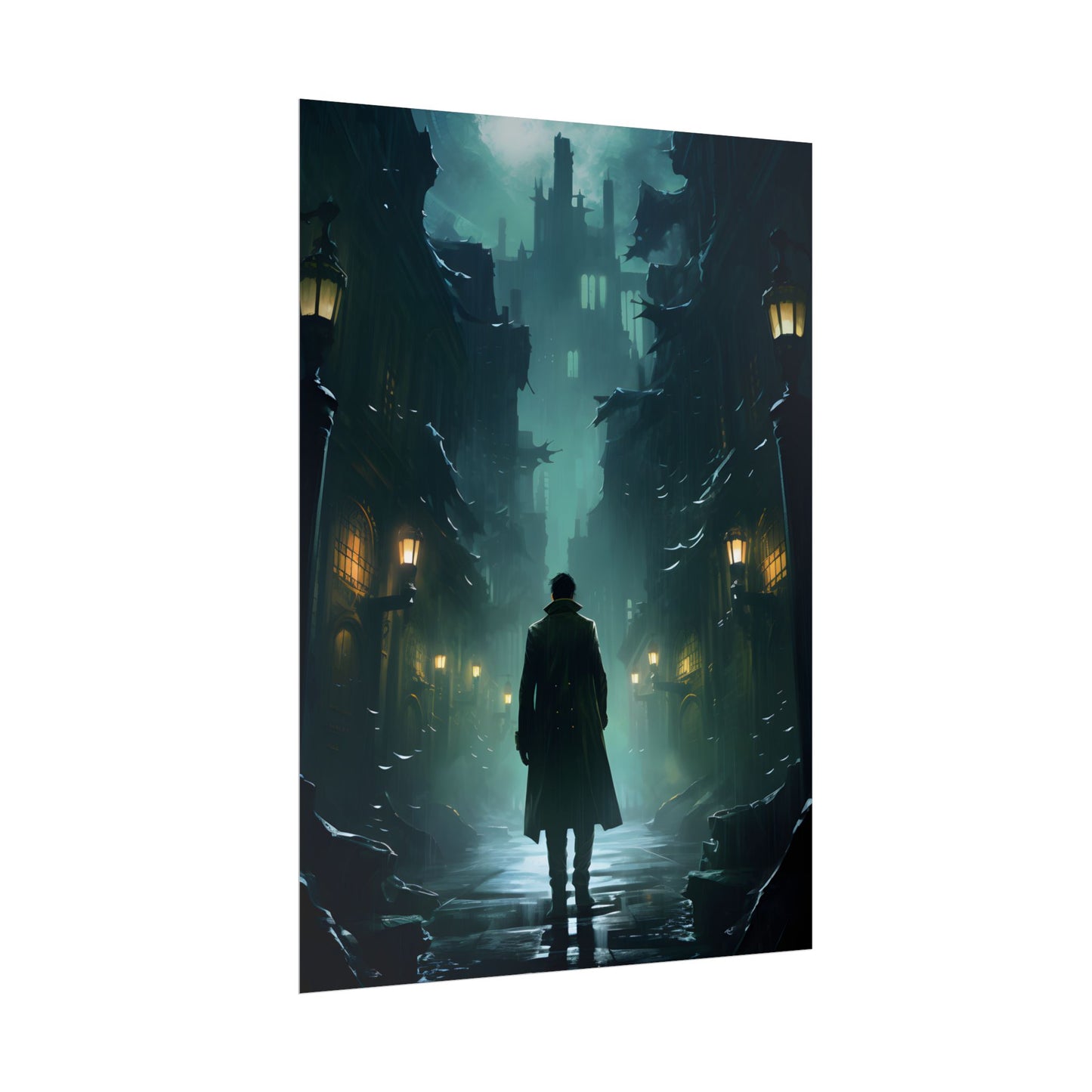 Urban Noir Detective: Mystery Solving Artwork - Poster