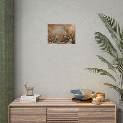 Whimsical Floral Pampas Find: Explore Calming Artwork - Poster