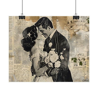 Vintage Romantic Couples: Whispers from the Past - Poster