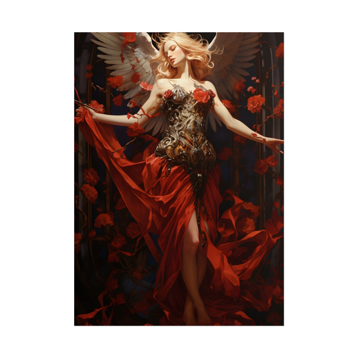 Enigmatic Guardian: A Figure of Mysterious Presence - Poster