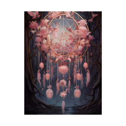 Ethereal Dreamcatcher Realm: Surreal Landscape Art - Poster