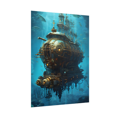 Steampunk Oceanic Adventure: Embarking on a Thrilling Voyage - Poster