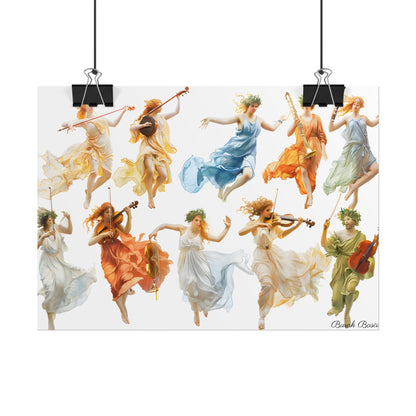 Ethereal Goddesses of Greece: Athena to Nemesis Artwork - Poster