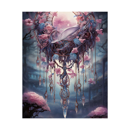 Surreal Landscape: Serene Tree in Vast Sky - Poster