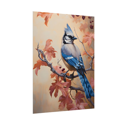 Autumn Oak Branch: Oil Painting Artwork - Poster