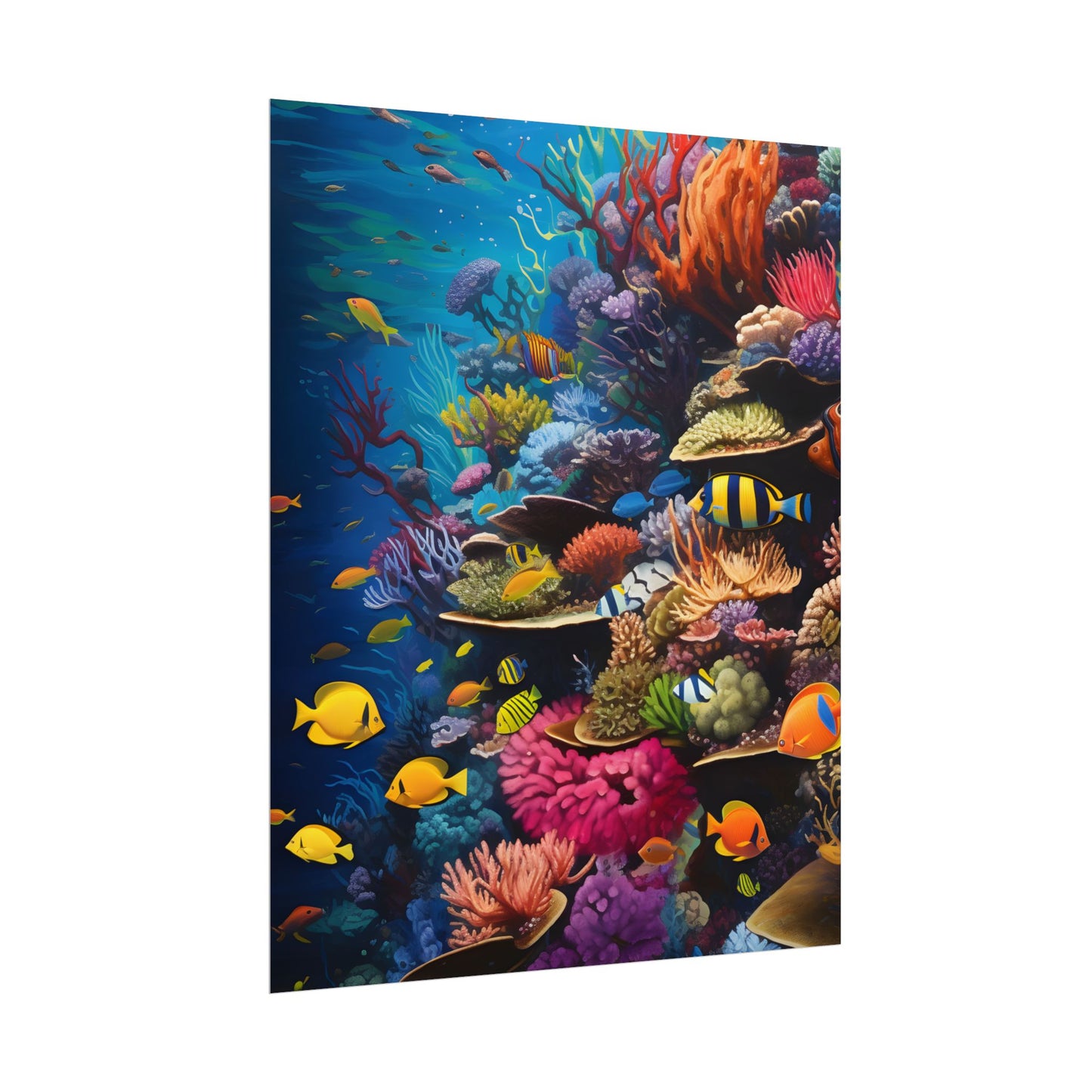 Underwater Paradise: A Sanctuary of Vibrant Marine Life - Artwork - Poster