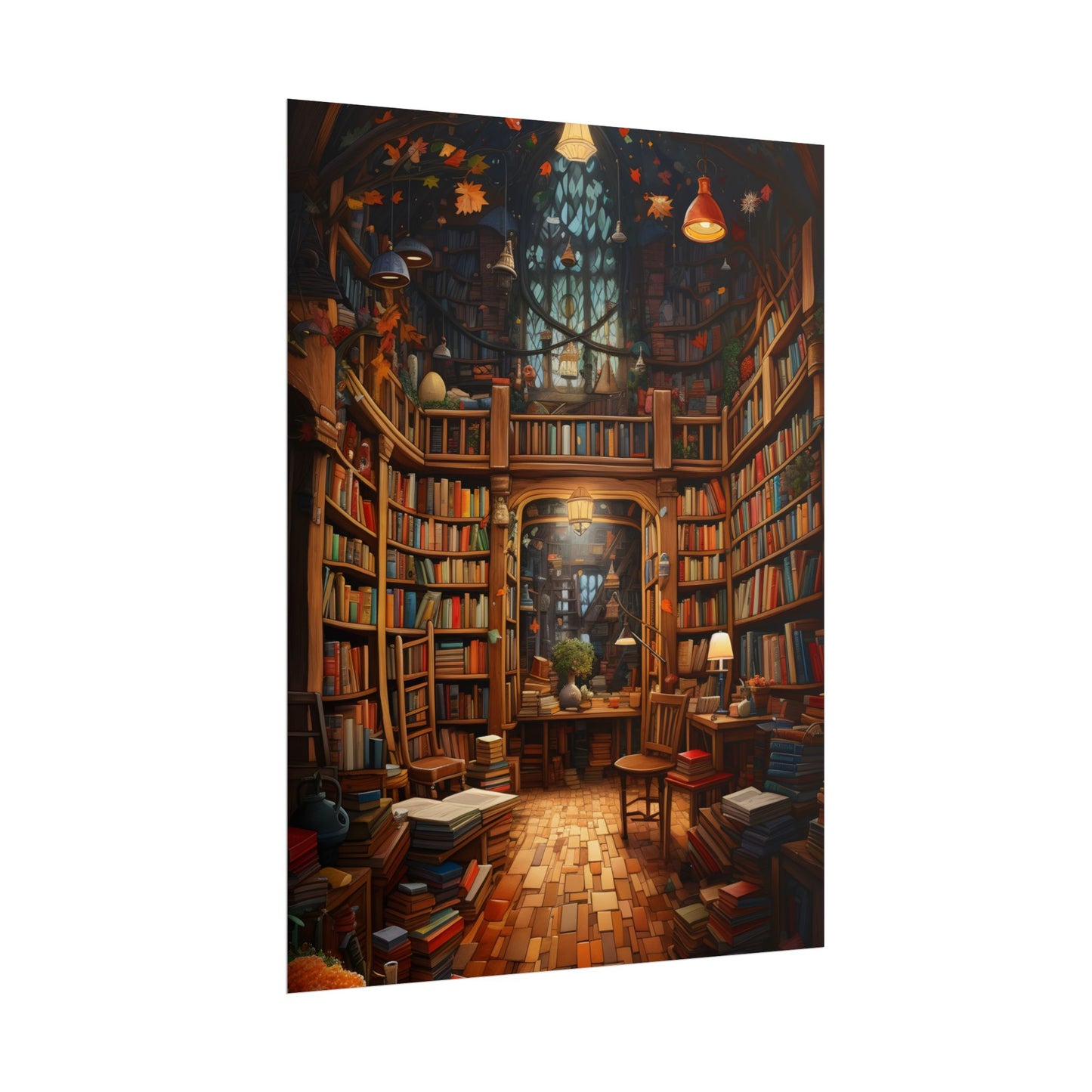 Charming Magical Bookshop: Cozy Book Lover's Paradise - Poster