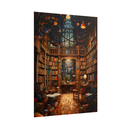 Charming Magical Bookshop: Cozy Book Lover's Paradise - Poster