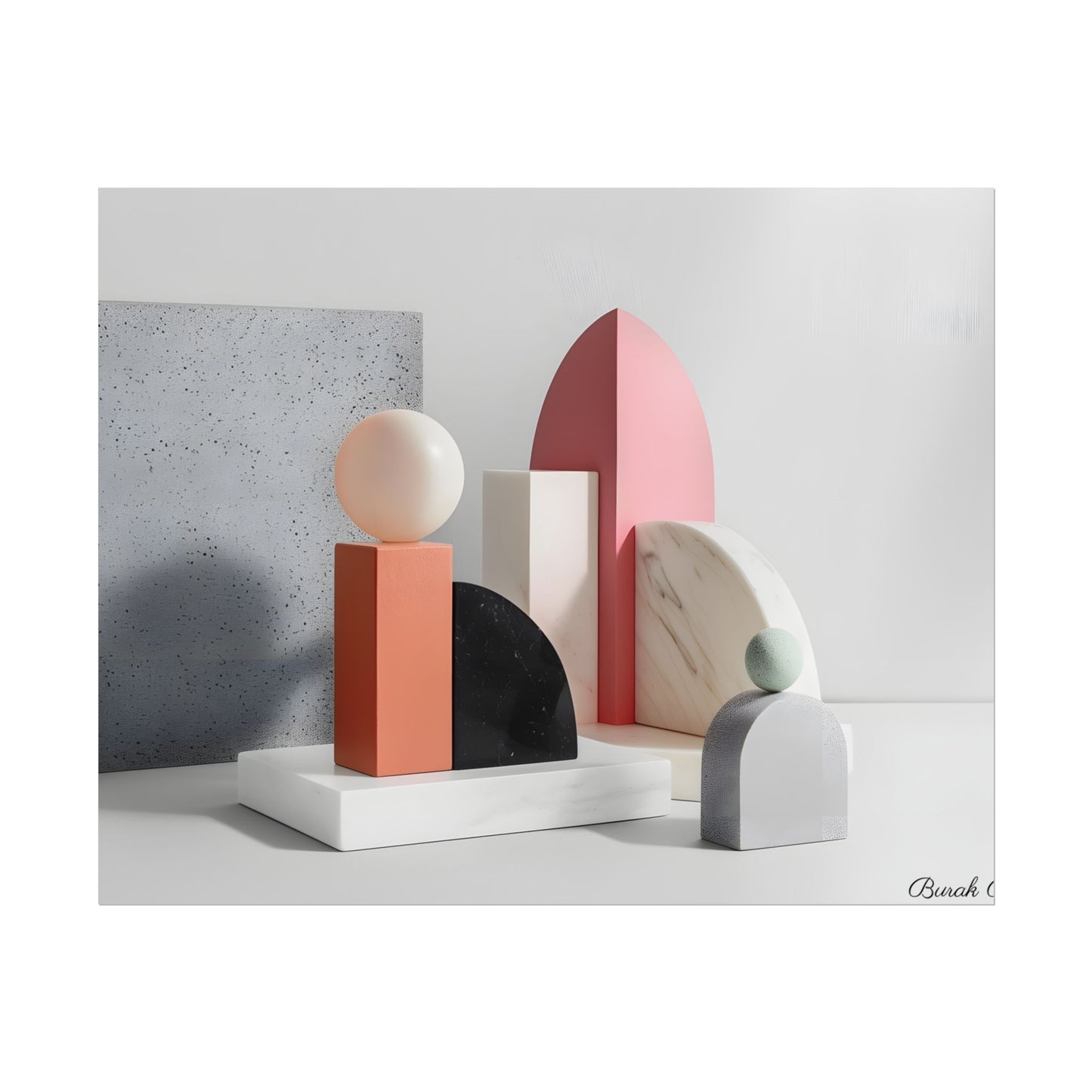 Minimalist Black & White Geometry Product Design: Artwork - Poster