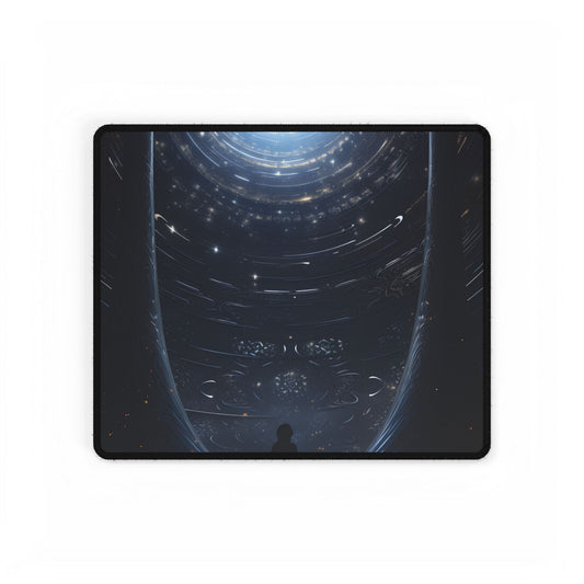 Space-Time Explorer's Cosmic Journey: A Universe of Art - Desk Mat
