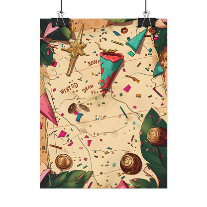 Whimsical Portrait with a Large Nose - Poster