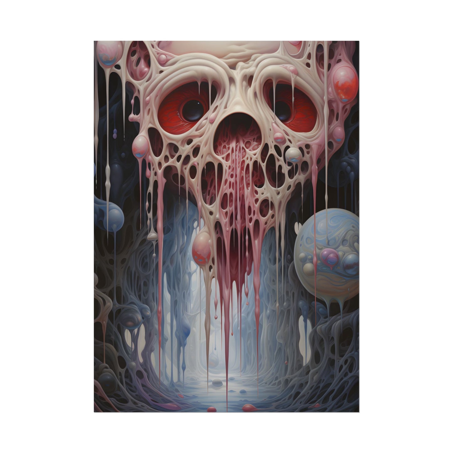 Rifts in Reality: Interdimensional Portals - Digital Fantasy Art - Poster