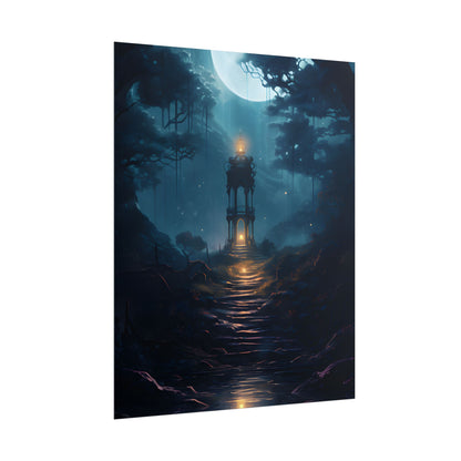 Close-Up Metallic Product: Smooth Cylindrical Device - Poster