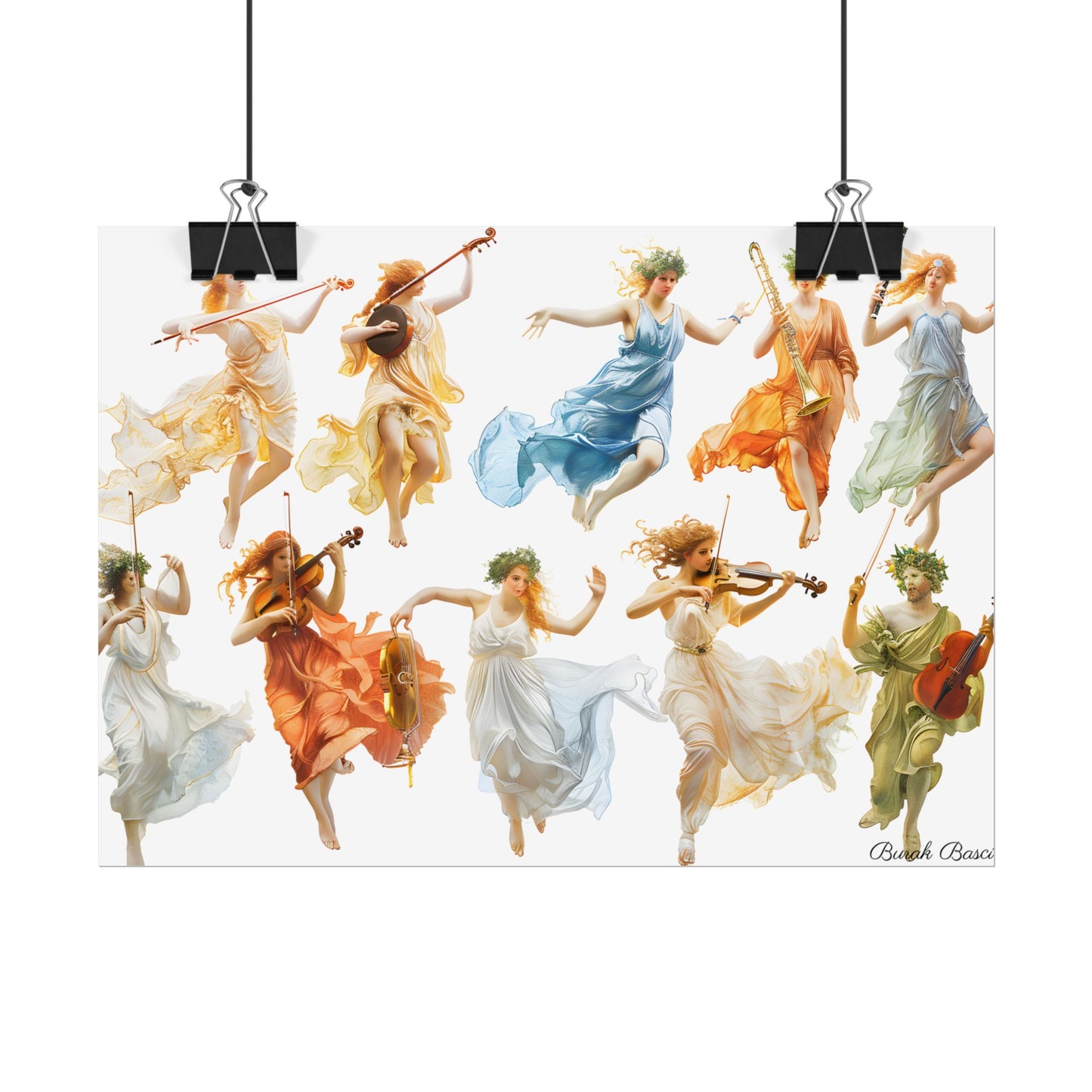 Ethereal Goddesses of Greece: Athena to Nemesis Artwork - Poster